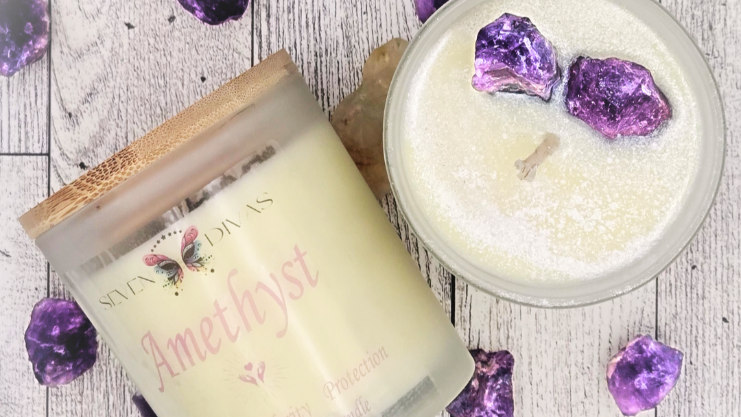 Amethyst Intention Candle- 10oz image 0