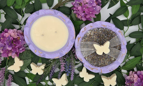 Flower Dough Bowl Candle