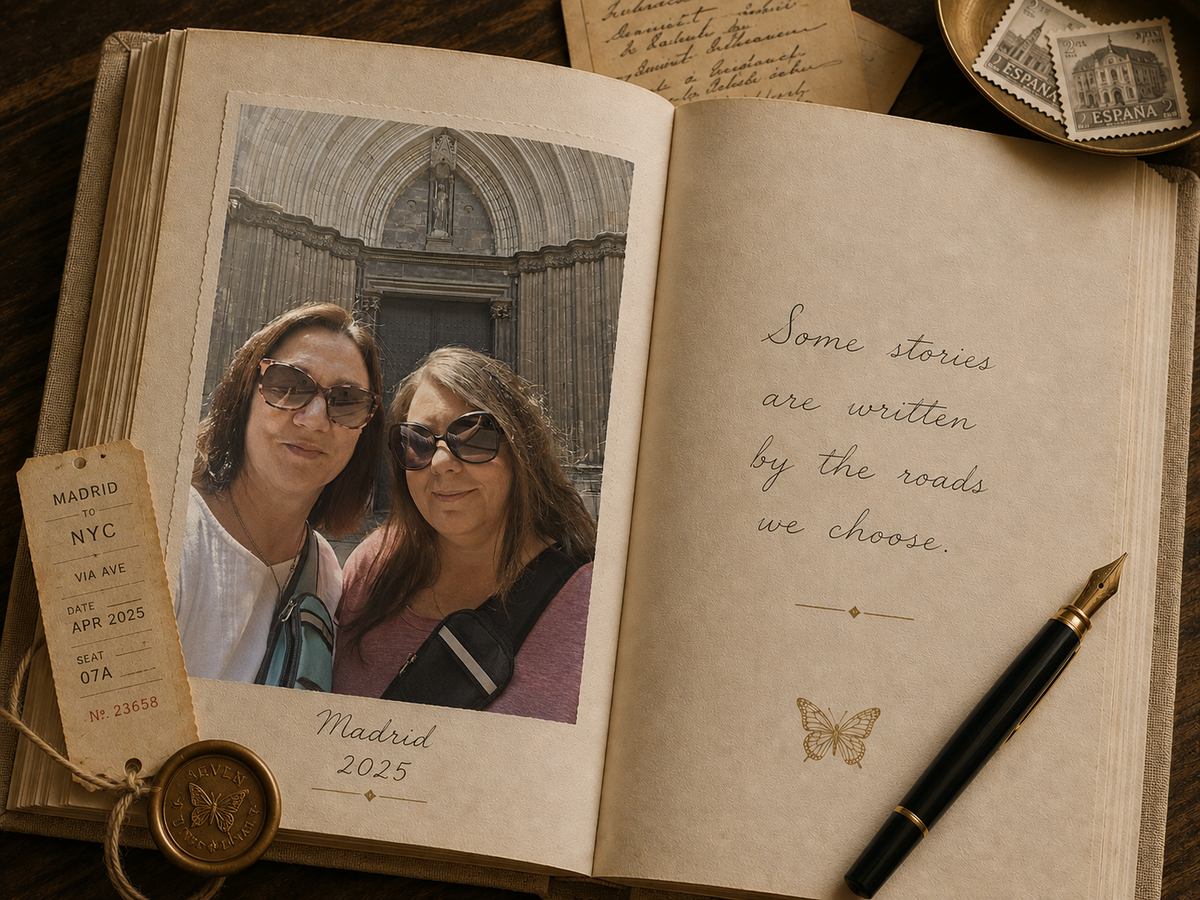 Seven Divas co-founders Michelle and Erica together in Spain