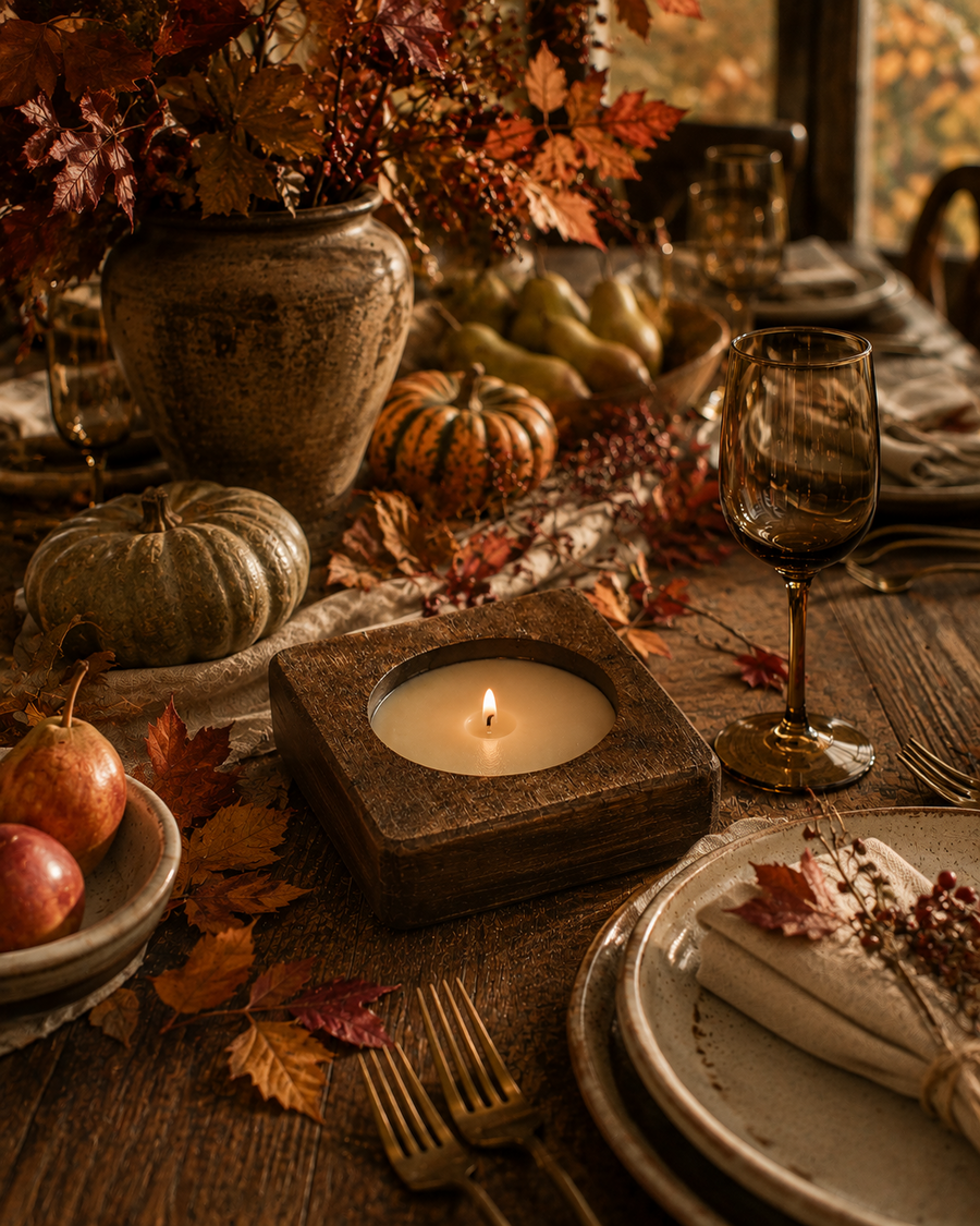 Harvest Moon hand-poured soy candle, Seven Divas Turning Season collection