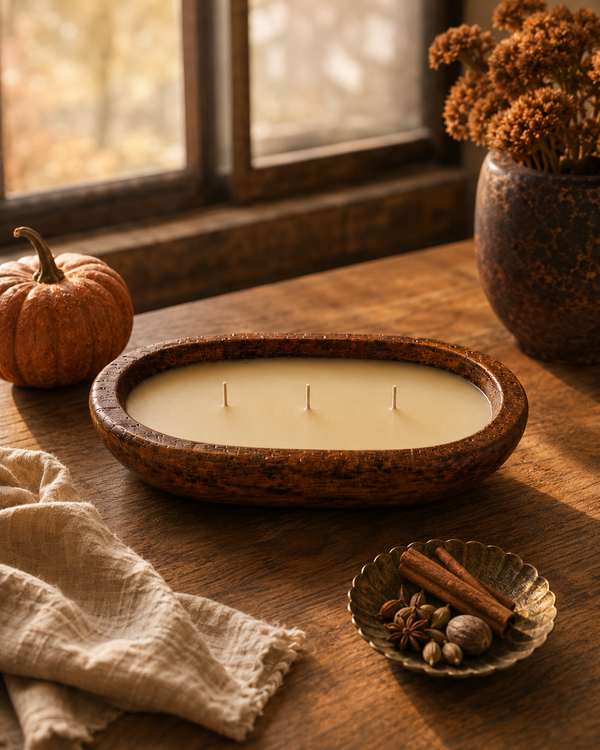October Sun hand-poured soy candle, Seven Divas Turning Season collection