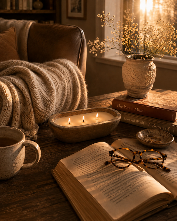 The Quiet After hand-poured soy candle, Seven Divas Turning Season collection